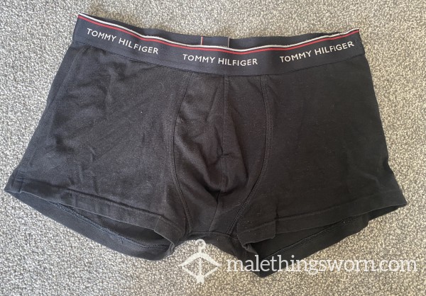 Black Tommy Hilfiger Boxers Fresh Off My Sexy Alpha Body 😉