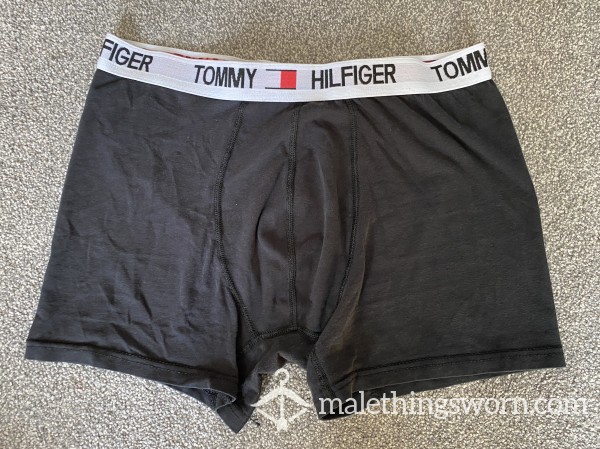 Tommy Hilfiger Black Boxers Fresh Off My Sexy Alpha Body 😉