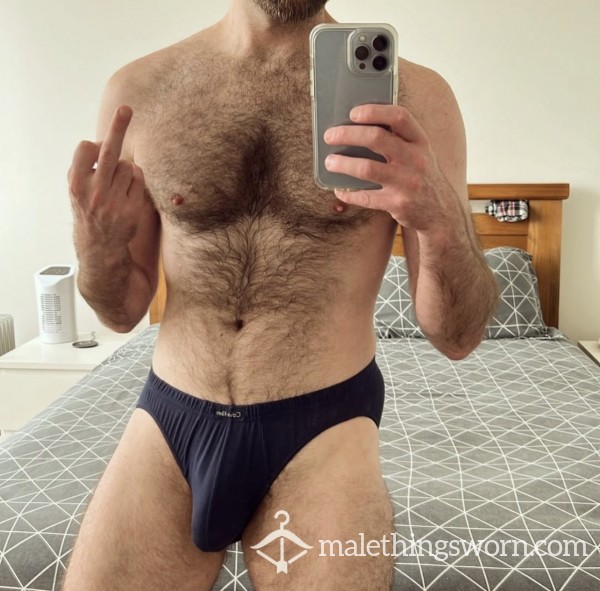 1 X Worked Out In Calvin Klein Modal Y-front Briefs (navy, Black Or Grey-green)