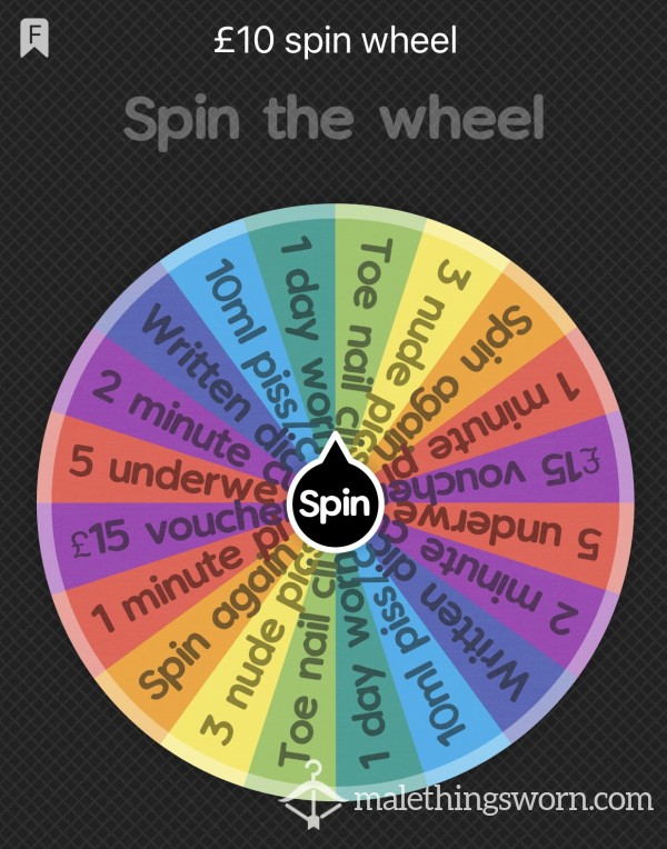 £10 Spin Wheel