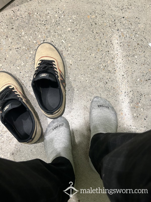 2 Day Old Grey Nike Crew Socks
