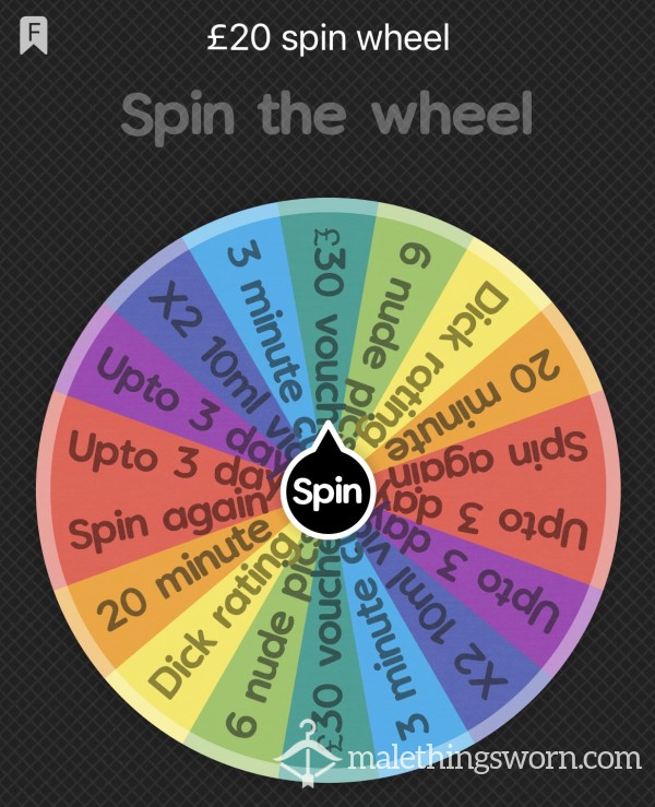 £20 Spin Wheel