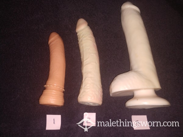 3 Dildos, Your Choice- S/M Or Xlg
