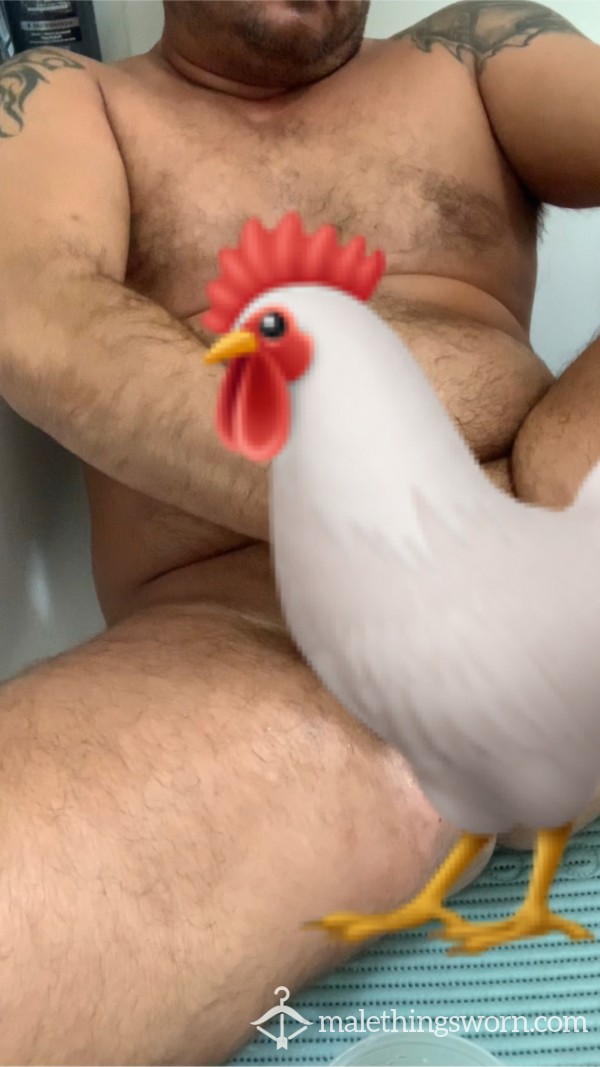 5 Min Clip Of Me Jerking My Cock By Using A Pussy Sleeve Til I Bust My Nut All Over My Leg And Belly