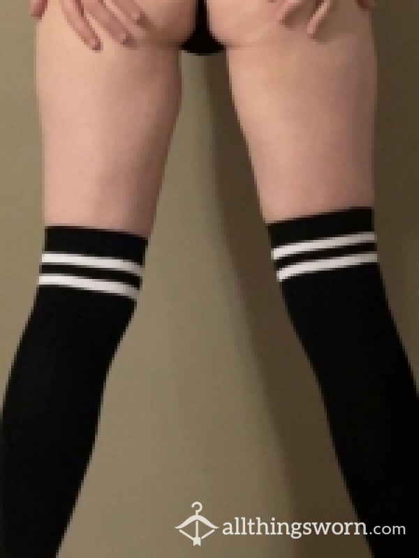 5-Photo Package: My Panties And Thigh-high Socks