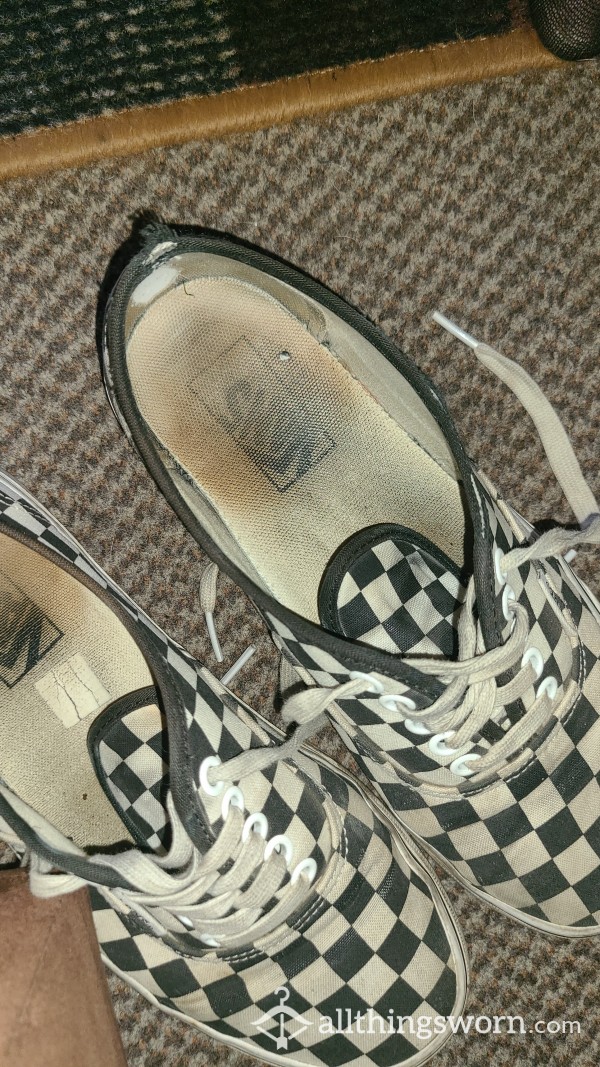 5 Year Old Vans. Greatly Loved, Well Worn And Stinky.
