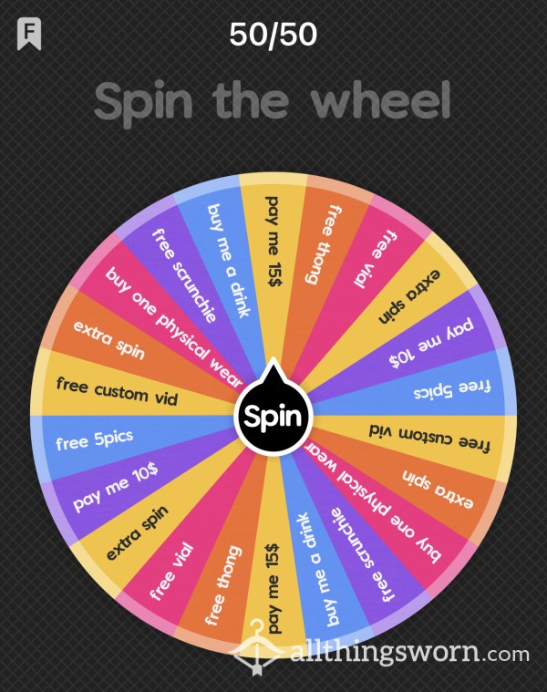 50/50 Wheel; Who’s Really Paying? Me Or You?