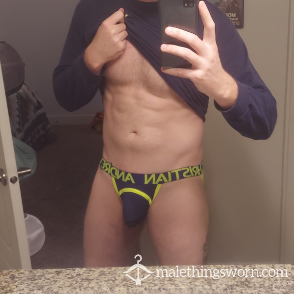 Stained AC Mesh Jock
