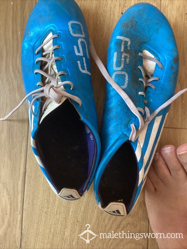 Adidas Footy Boots. Muddy. Well Worn. Scented