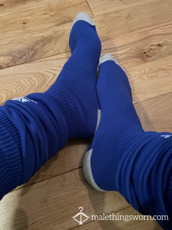 Adidas Milano 16 Blue Areoready Soccer Football Long Sports Socks