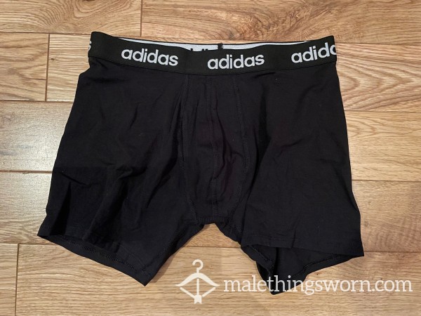 Adidas Performance Black Boxer Brief Trunks With Keyhole Fly (S) Ready To Be Customised For You!