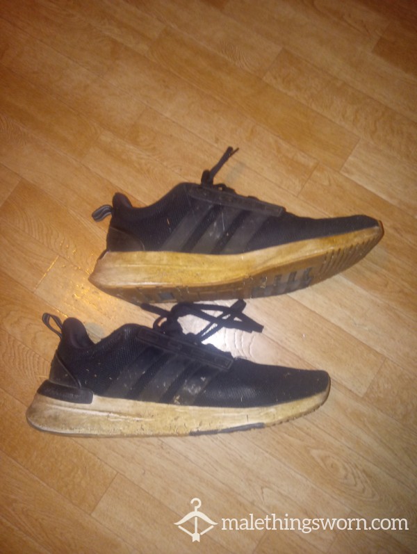 Adidas Running Shoes Used Outside Chores Very Pungent