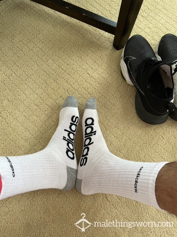 Adidas White Socks Large