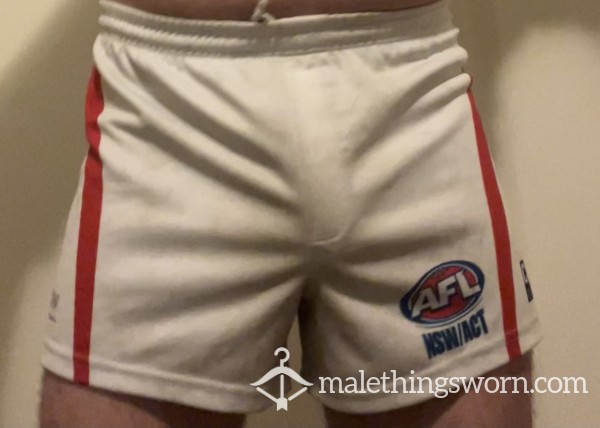 AFL Footy Shorts- Musty, Piss Soaked And Dirty