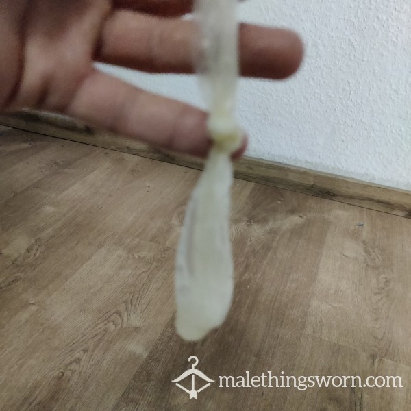 After-sex Juicy And Filled Condom