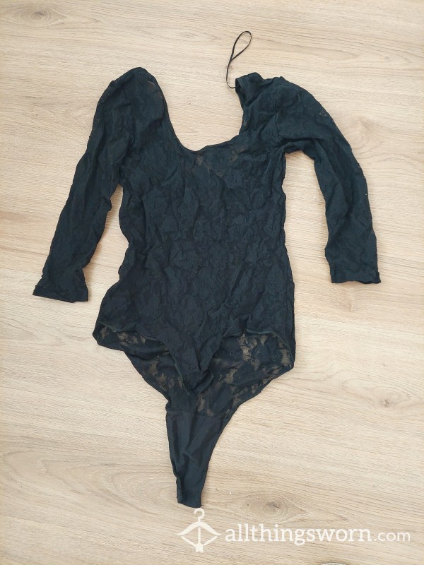 All In One Lace Body Suit With Long Sleeves