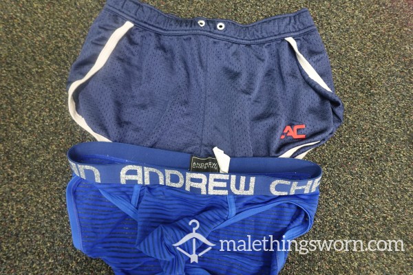 Andrew Christian (L) Brief And 4' Short (L) Set..