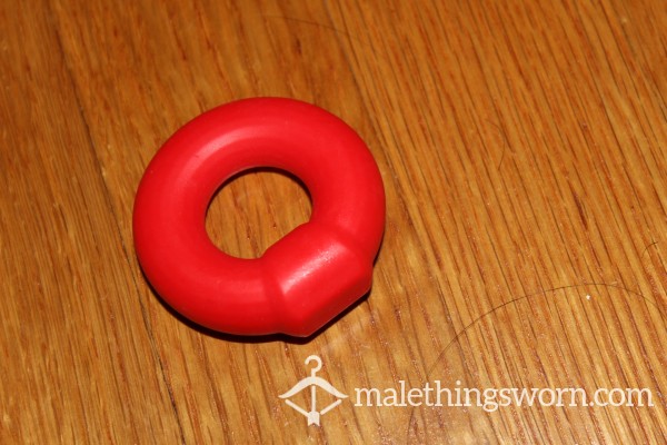 USED TO MASTERBATE Andrew Christian Red Cock Ring