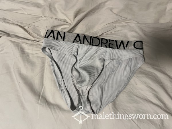 Andrew Christian White Ribbed Brief