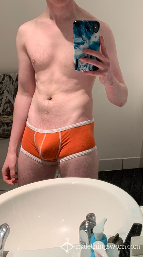 Aussiebum Orange Billy Boxers, Well-used By Twinks