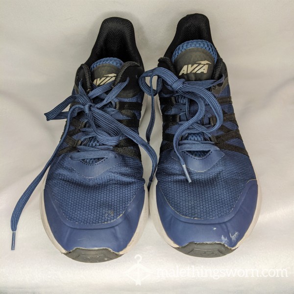 Avia Used Well Worn Athletic Shoes Blue 10
