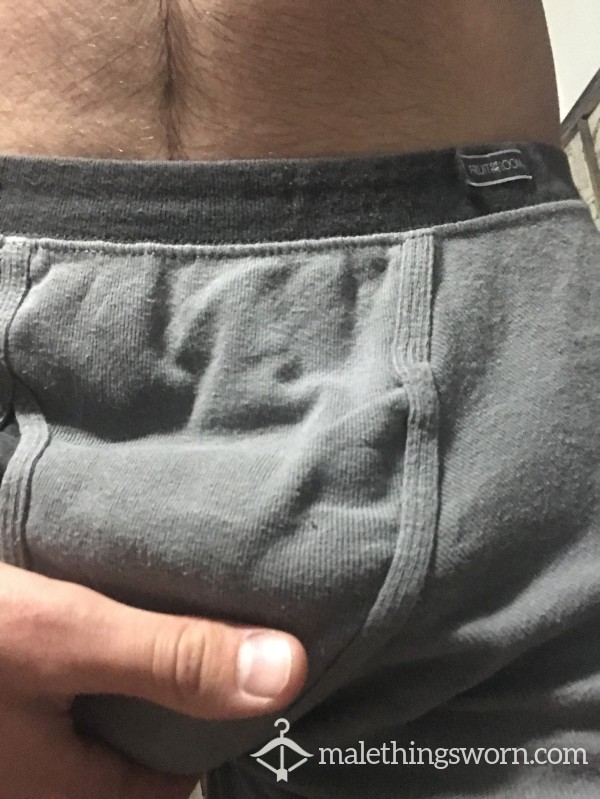 Balls Swinging In These Old Fruit Of The Loom Boxer Briefs