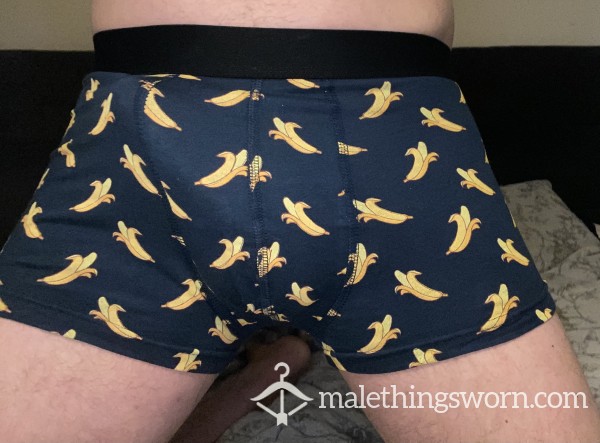 Well Worn Boxers With Bananas Ready For You Pleasure