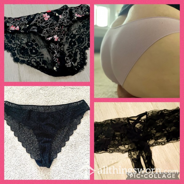 A Yummy Selection Of Panties And Thongs To Choose From