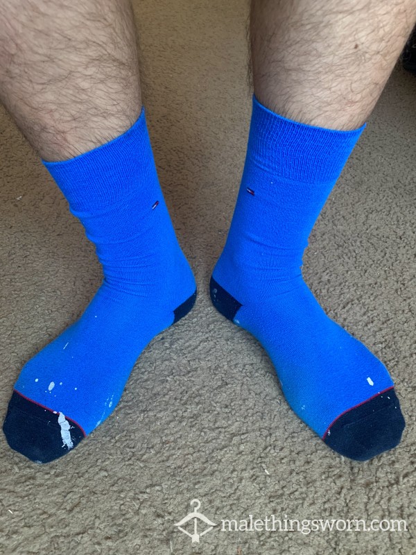 Blue Tommy Hilfiger Crew Socks
