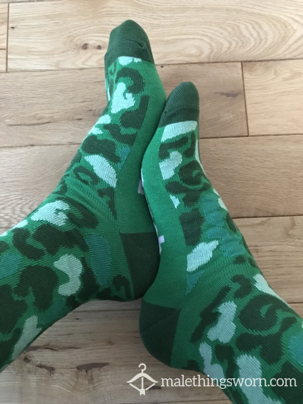 Bench Funky Green Camouflage Dress Socks - Ready To Be Customised For You