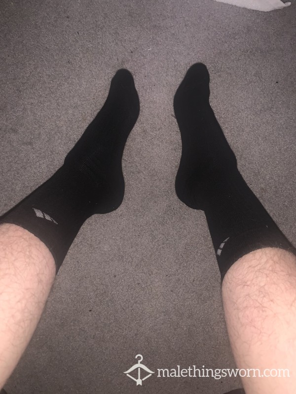 Black Adidas Crew Socks