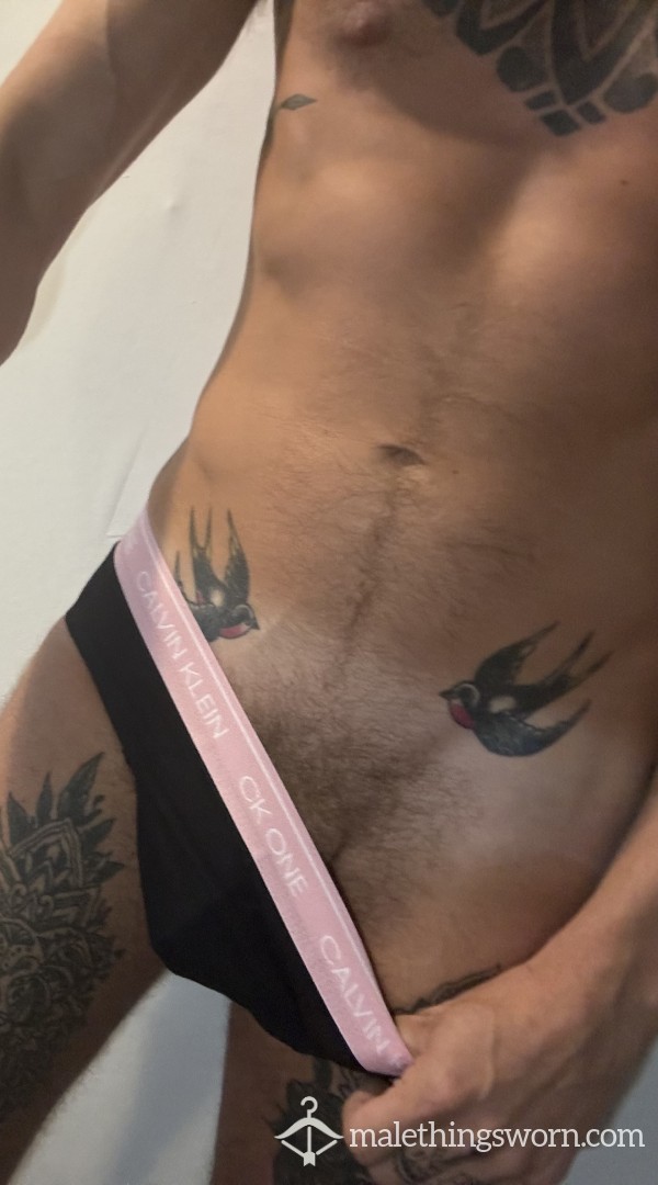 Black And Pink CK Briefs - Never Washed