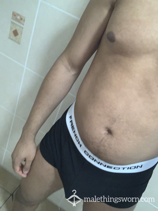 Black And White French Connection Boxers Used