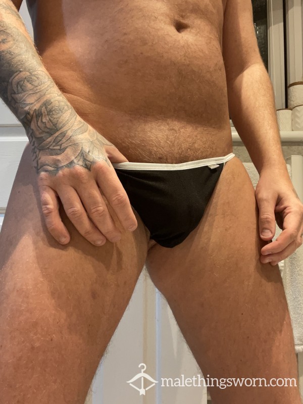 Black And White Thong *** REDUCED TO CLEAR***