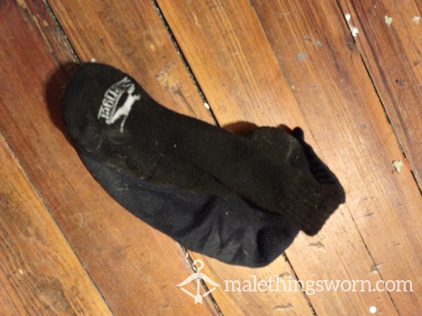 Black Ankle Socks Worn At Work