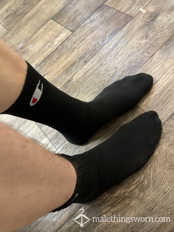 Black Champion Gym Socks
