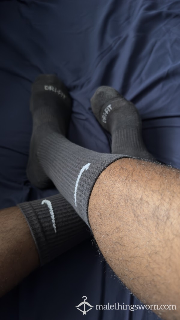 Black Crew Nike Socks