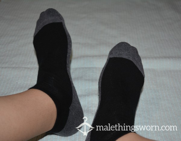 Black Cushioned Ankle Socks