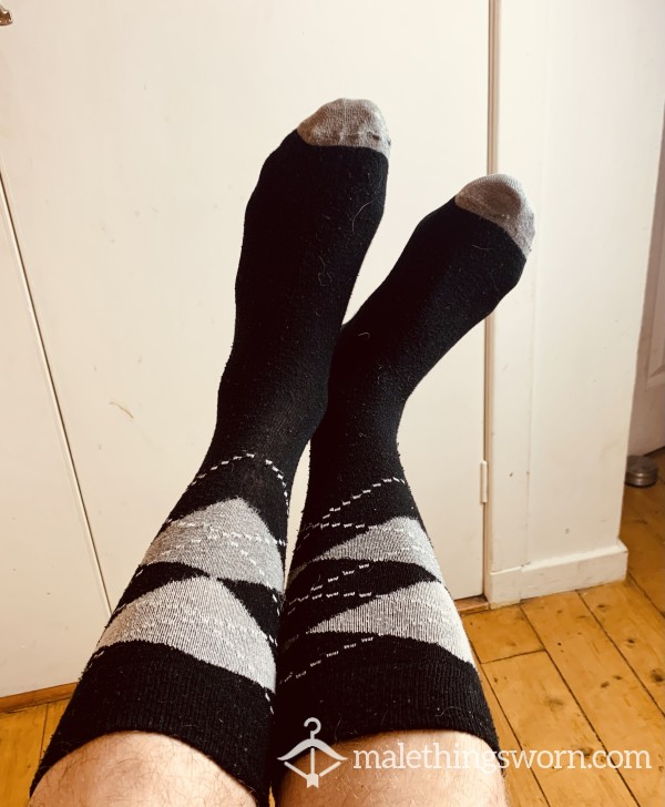 Black Grubby Socks Worn For 2 Days 😉🔥