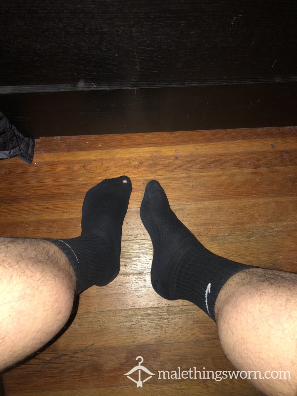 Black Gym Socks Nike Sweaty