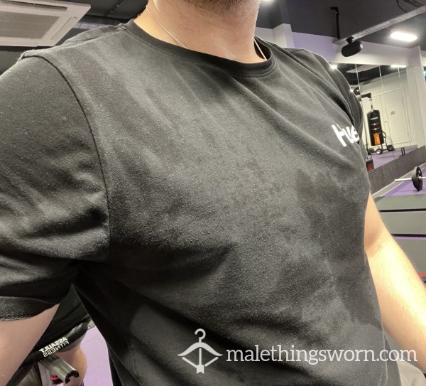 Black Gym Tshirt - Ripe Pits, Sweat Stains, Customisable