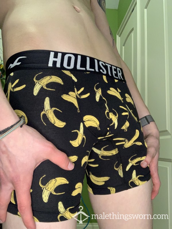 Black Hollister Boxer Briefs With Bananas