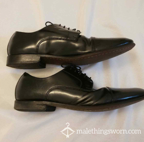 Black Leather Work Shoes