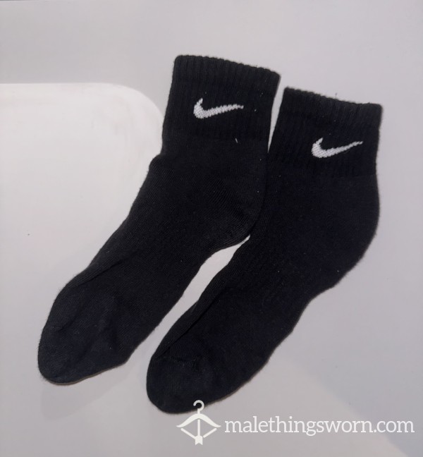 Black Nike Ankle Socks (5 DAYS WORN + CUM)