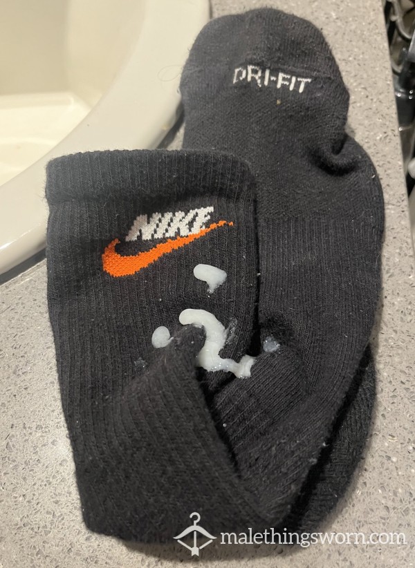 Black Nike Cum Sock