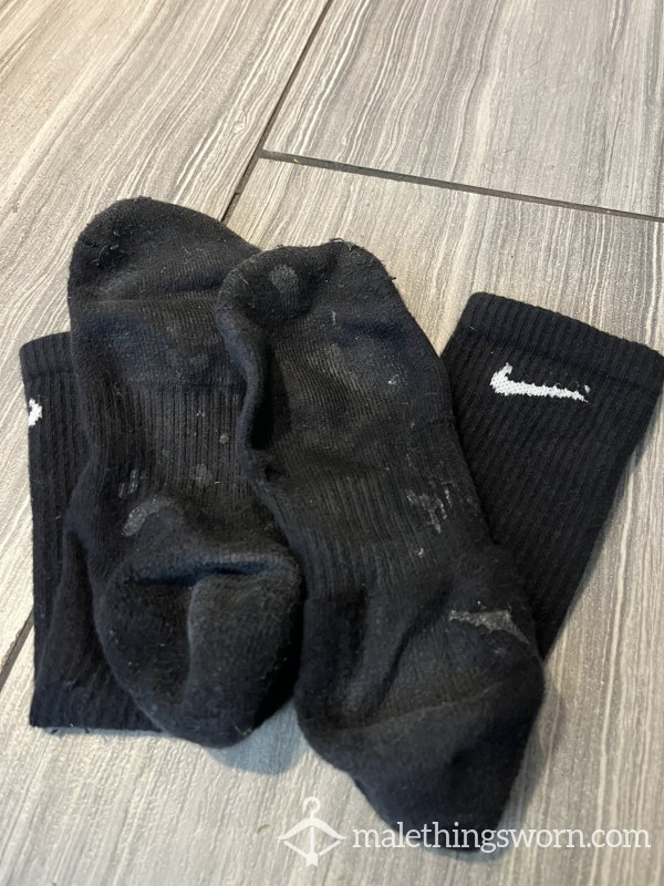 Black Nike Cum Stained Socks