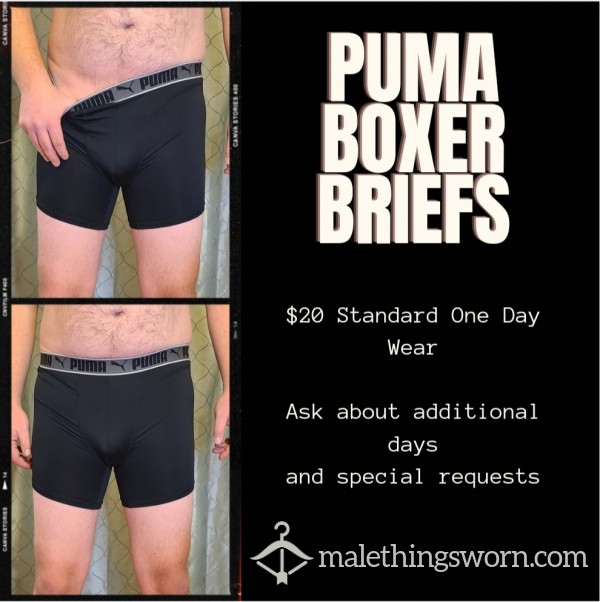 Black PUMA Boxer Briefs