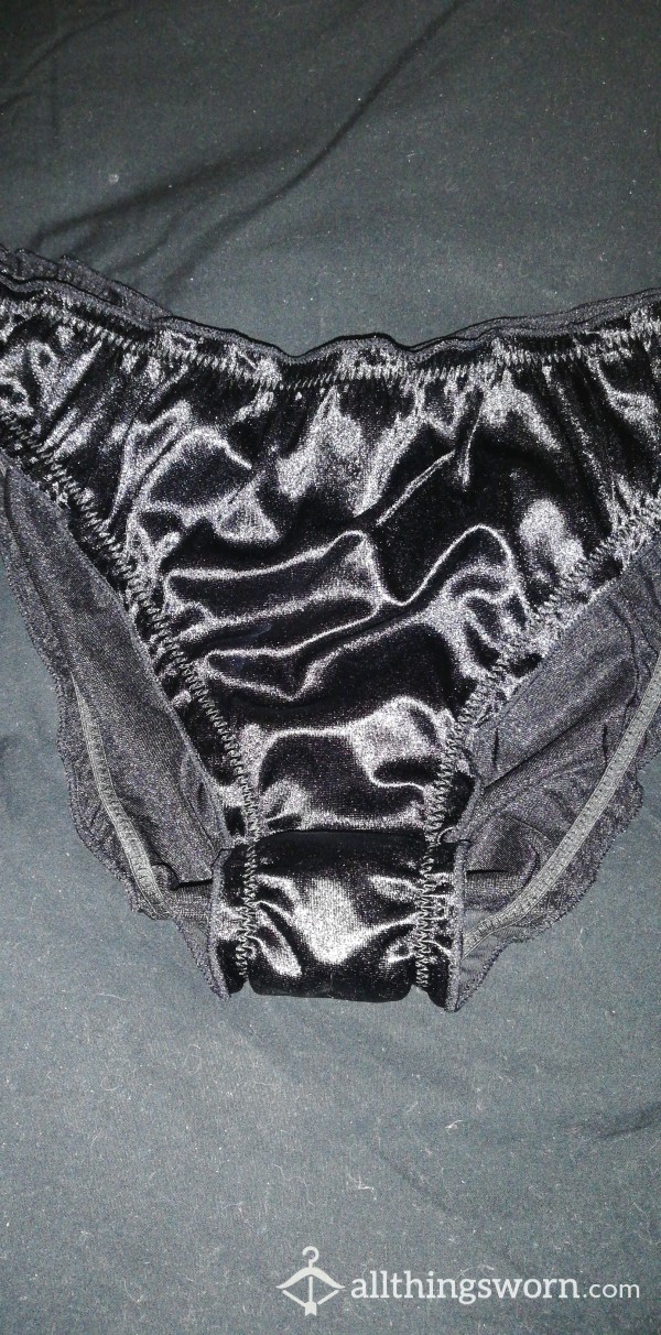 Black Satin Panties