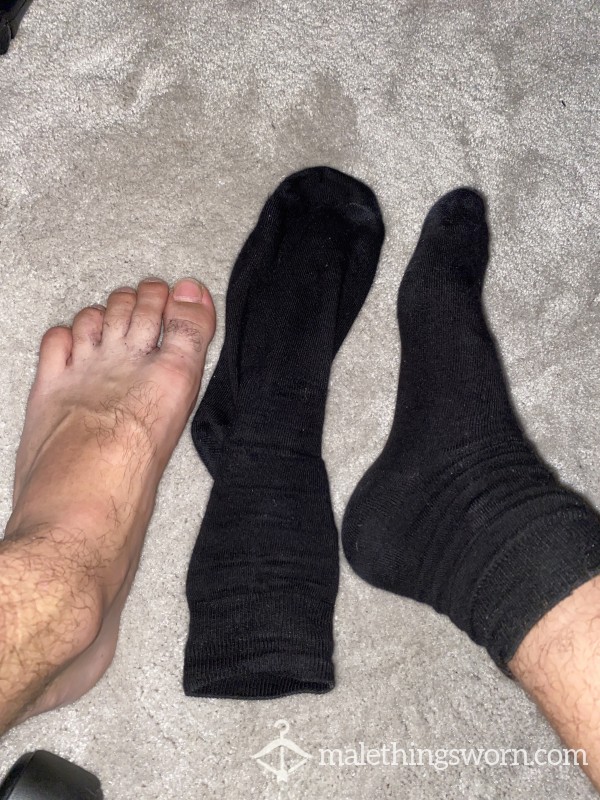 Black Smelly Work Socks