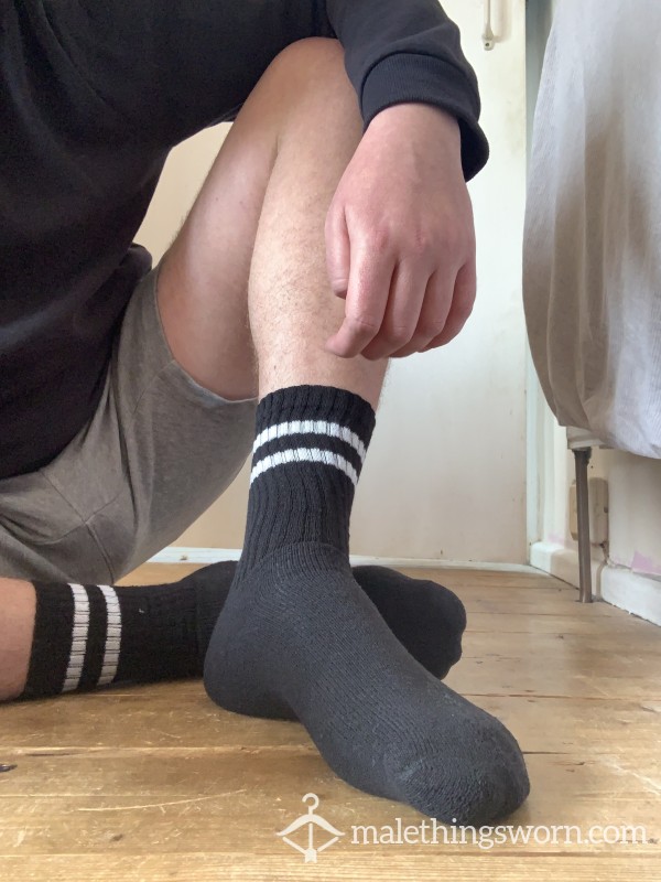 Black Sports Socks Big Feet Size 13